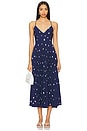 view 1 of 3 Blythe Dress in Navy Polka Dot