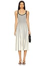 view 1 of 3 Irecia Sweater Dress in Stripe Black Cream