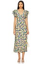 view 1 of 4 Celestine Dress in Blue Yellow Ditsy