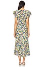 view 3 of 4 Celestine Dress in Blue Yellow Ditsy