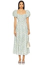 view 1 of 4 Florentina Dress in Cream Blue Floral