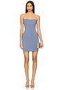 view 1 of 3 Melani Mini Dress in Slate Blue
