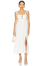 view 1 of 3 VESTIDO MIDI DRESS in White
