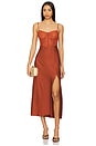 view 1 of 3 Bustier Dress in Rust