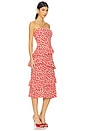 view 2 of 5 Asym Tiered Ruffle Dress in Cherry Print