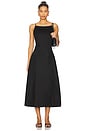 view 1 of 3 Drop Waist High Neck Dress in Black