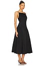 view 2 of 3 Drop Waist High Neck Dress in Black