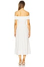 view 3 of 3 Mixed Media Off Shoulder Dress in White