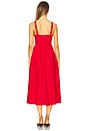 view 3 of 3 Structured Linen Dress in Red