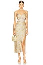 view 1 of 3 Ivanna Dress in Yellow Green Floral