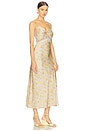 view 2 of 3 Ivanna Dress in Yellow Green Floral