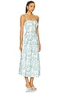 view 2 of 3 Capria Dress in Blue Green Flora
