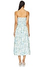 view 3 of 3 Capria Dress in Blue Green Flora