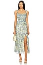 view 1 of 4 Ethelind Dress in Blue Yellow Floral