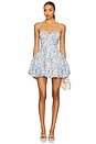 view 1 of 3 Larissa Dress in Blue Floral