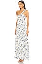 view 2 of 3 Rasya Dress in White Blue Floral