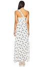 view 3 of 3 Rasya Dress in White Blue Floral