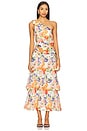 view 1 of 3 Natali Dress in White Coral Floral
