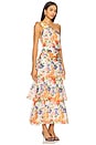 view 2 of 3 Natali Dress in White Coral Floral