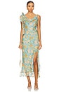 view 1 of 4 Isabelle Dress in Blue Orange Floral