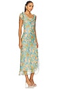 view 2 of 4 Isabelle Dress in Blue Orange Floral