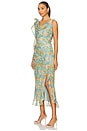 view 3 of 4 Isabelle Dress in Blue Orange Floral