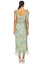 view 4 of 4 Isabelle Dress in Blue Orange Floral
