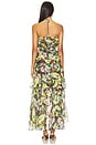 view 3 of 3 Elena Dress in Brown Yellow Floral