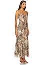 view 2 of 3 Maeryn Dress in Taupe Brown Leopard