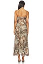 view 3 of 3 Maeryn Dress in Taupe Brown Leopard