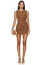 view 1 of 4 Dilone Dress in Brown