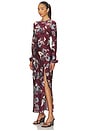 view 2 of 3 Elyse Dress in Wine Floral