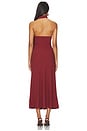 view 3 of 3 Hilaire Dress in Rust Brown