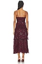 view 3 of 4 Lupin Dress in Wine Floral Print