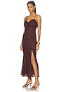 view 2 of 4 Leonie Dress in Wine Brown