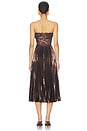 view 3 of 4 Ascella Dress in Metallic Brown