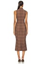 view 3 of 3 VESTIDO LEIGHA in Brown Plaid