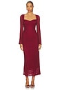 view 1 of 4 Tamia Dress in Wine
