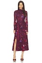 view 1 of 3 Aubriella Dress in Dark Plum Multi