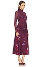 view 2 of 3 Aubriella Dress in Dark Plum Multi
