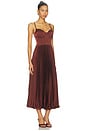 view 2 of 3 Elyssa Dress in Rust Brown