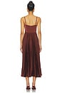 view 3 of 3 Elyssa Dress in Rust Brown