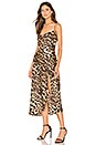 view 2 of 3 Cowl Strappy Dress in Leopard Print