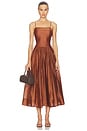 view 1 of 3 Ovina Dress in Spice Brown