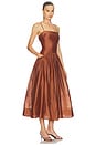 view 2 of 3 Ovina Dress in Spice Brown