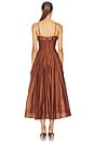 view 3 of 3 Ovina Dress in Spice Brown