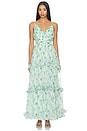 view 1 of 3 VESTIDO AYANNA in Green Floral