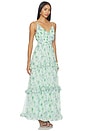 view 2 of 3 VESTIDO AYANNA in Green Floral