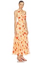 view 2 of 3 VESTIDO YASMEEN in Orange Floral