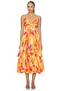 view 1 of 5 VESTIDO BLYTHE in Orange Floral